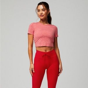 NWOT Fabletics open back crop T